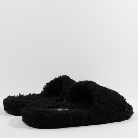 Jeffrey Campbell Play Fur Slide Slippers - Black Size Medium (7-8 US) - Picture 2 of 5